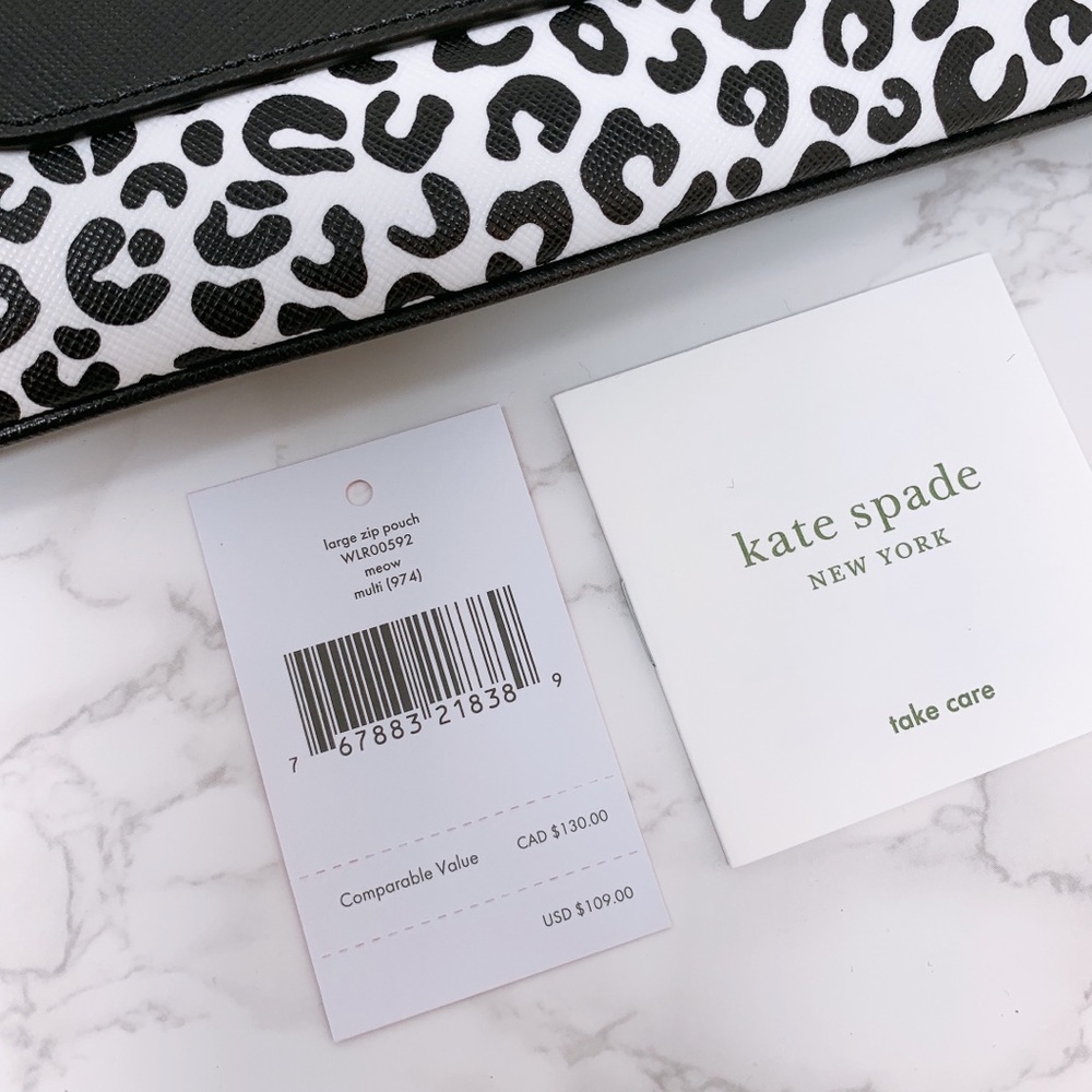 Kate spade meow large zip pouch - Picture 6 of 7